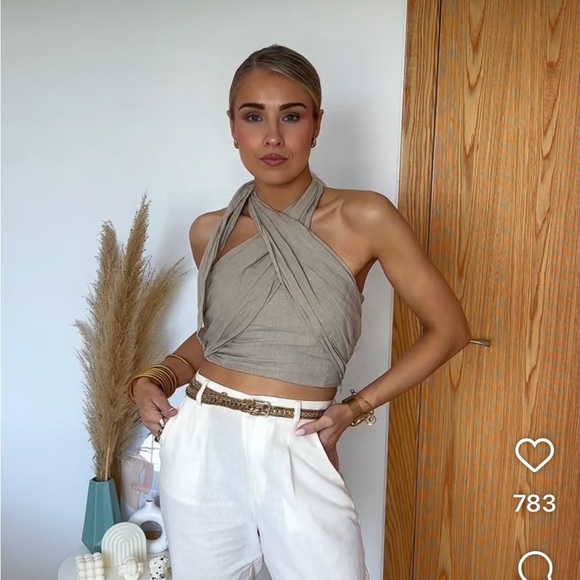 NWT ZARA 100% LINEN Halter Crop Top SIZE XS
🚨FIRM PRICE - Picture 6 of 15
